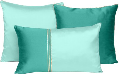 Oussum Plain Cushions & Pillows Cover(Pack of 3, 40 cm*40 cm, Green)