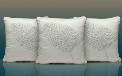 Vornexa Velvet Cushions & Pillows Cover(40 cm*40 cm, Pack of 3, White)