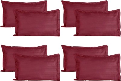 P.Rtrend Cotton Pillows Cover(Pack of 8, 43 cm*69 cm, Maroon)