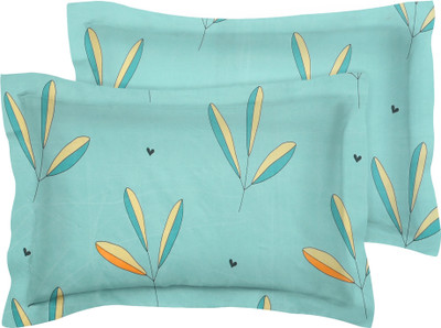 Flipkart SmartBuy Microfiber Pillows Cover(50 cm*76 cm, Pack of 2, Green, Orange)