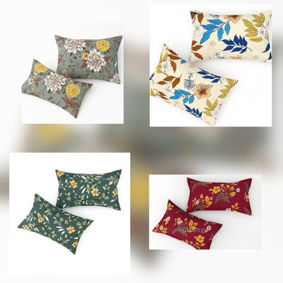 Amrange Microfiber Pillows Cover(43 cm*69 cm, Pack of 8, Multicolor)