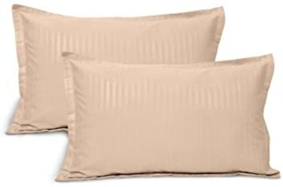 LINENWALAS Striped Pillows Cover(Pack of 6, 91 cm*51 cm, Beige)