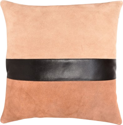 Sassora Suede, Leather Cushions Cover(42 cm*41 cm, Beige, Black, Brown)