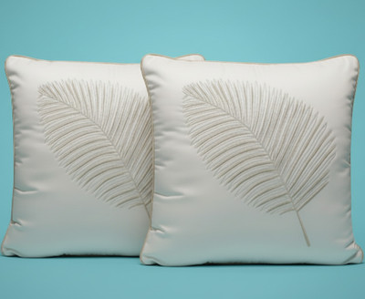 Vornexa Velvet Cushions & Pillows Cover(40 cm*40 cm, Pack of 2, White)