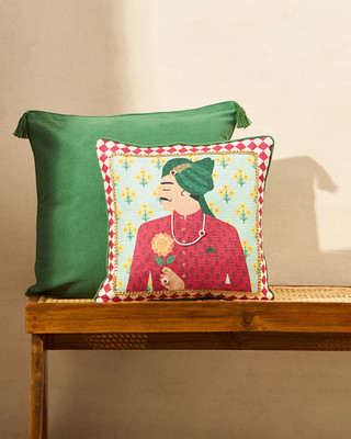 chumbak Cotton Cushions & Bolsters Cover(40 cm*40 cm, Multicolor)