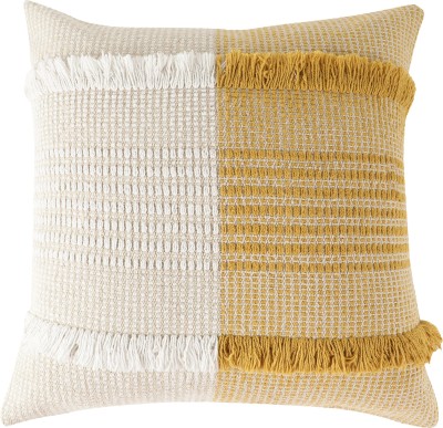 NUEVOSGHAR Self Design Cushions Cover(Pack of 2, 18 cm*18 cm, White)