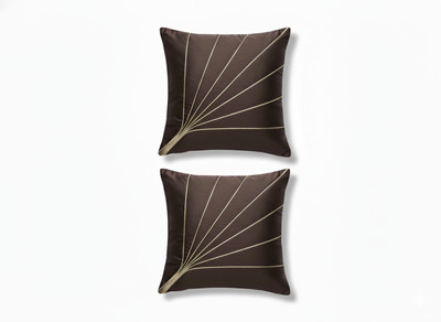Vornexa Velvet Cushions Cover(Pack of 2, 40 cm*40 cm, Brown)