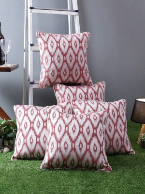 ROMEE Polyester Cushions Cover(Pack of 5, 40 cm*40 cm, White)