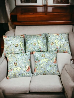Casanest Floral Cushions & Pillows Cover(Pack of 5, 41 cm*41 cm, Multicolor)
