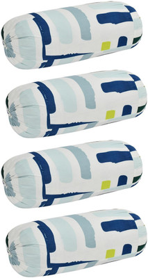 Shri Krishana Fabrics Cotton Bolsters Cover(40 cm*80 cm, Pack of 4, White)