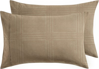 VAS COLLECTIONS Cotton Pillows Cover(Pack of 2, 45 cm*71 cm, Beige)