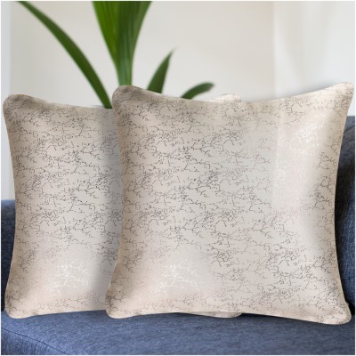 Vendola Polyester Cushions Cover(Pack of 2, 45.72 cm*45.72 cm, Beige)