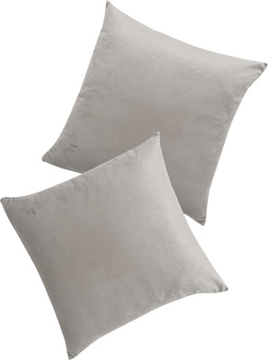 THE CONVERSION Velvet Cushions Cover(Pack of 2, 40 cm*40 cm, Grey)
