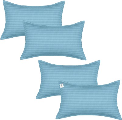 HOMESTIC Striped Pillows Cover(Pack of 4, 75 cm*48 cm, Blue)