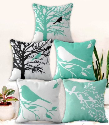 Bluegrass 3D Printed Cushions & Pillows Cover(Pack of 5, 40 cm*40 cm, Multicolor)