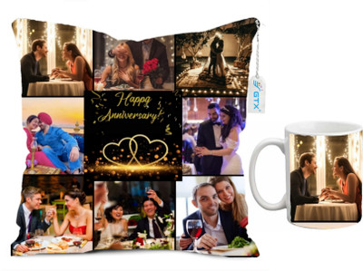 GTX Polyester Cushions & Pillows Cover(40 cm*40 cm, Pack of 2, Gold)