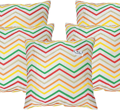 VELORA Silk Cushions & Pillows Cover(40 cm*40 cm, Pack of 5, White)