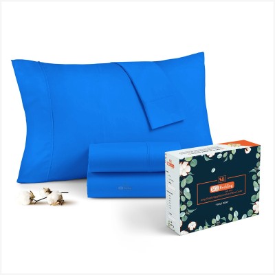 SGI Bedding Plain Pillows Cover(Pack of 2, 46 cm*68 cm, Blue)