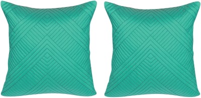 HOME9INE Faux Silk Cushions Cover(Pack of 2, 60 cm*60 cm, Light Green)