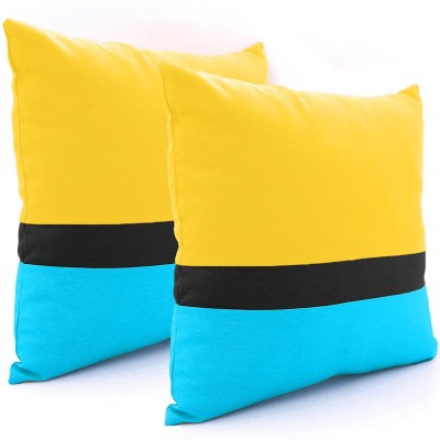 BIRDWING Cotton Cushions & Pillows Cover(Pack of 2, 55.88 cm*55.88 cm, Multicolor)