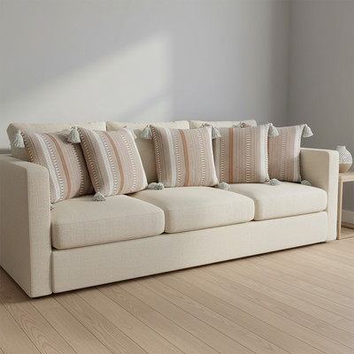 Shonisha Cotton Cushions Cover(40 cm*40 cm, Pack of 5, Beige)