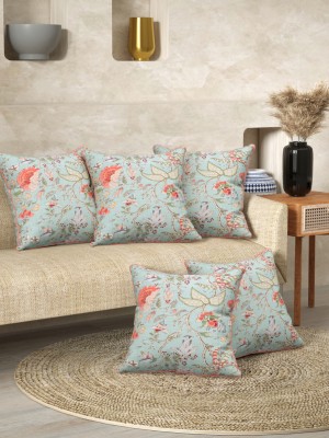EasyGoods Floral Cushions & Pillows Cover(Pack of 3, 40 cm*40 cm, Green)