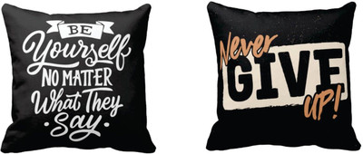 TheYaYaCafe Cotton Cushions Cover(30 cm*30 cm, Pack of 2, Multicolor)