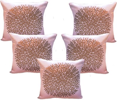 India Furnish Velvet Cushions & Pillows Cover(Pack of 5, 40 cm*40 cm, White)