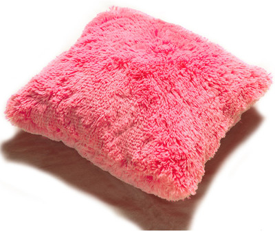 PICKKART Microfibre Solid Cushion Pack of 1(Pink)