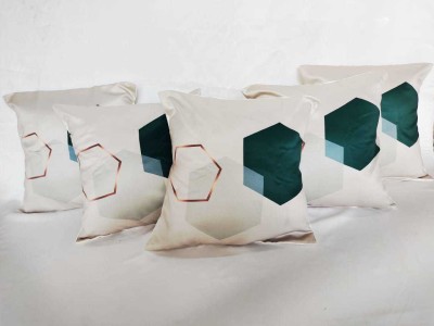 Rudsdecor Printed Cushions Cover(Pack of 5, 40 cm*40 cm, Light Green)