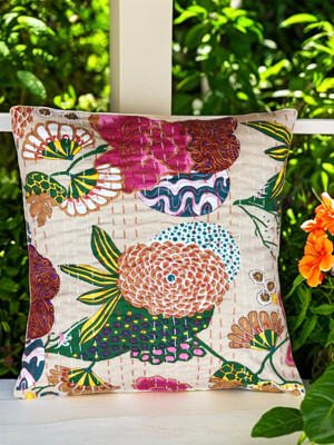 yashree Cotton Cushions & Pillows Cover(40 cm*40 cm, Pack of 2, Cream)