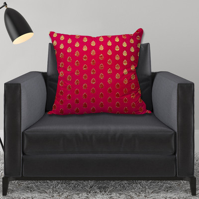 Avirons Silk Cushions Cover(40 cm*40 cm, Red)