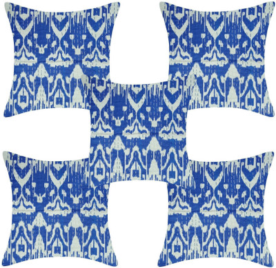 Go Texstylers Cotton Cushions Cover(40.64 cm*40.64 cm, Pack of 5, Multicolor)