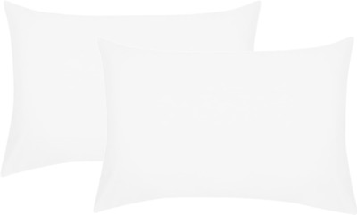 Houseofowlet Cotton Pillows Cover(Pack of 2, 46 cm*68 cm, White)