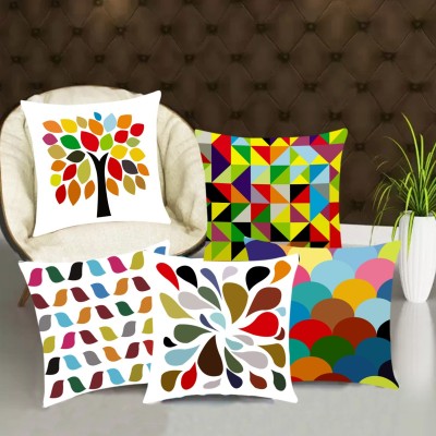 Knc comfywave 3D Printed Cushions Cover(Pack of 5, 40 cm*40 cm, Multicolor)