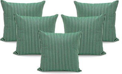 Oussum Cotton Cushions Cover(Pack of 5, 40 cm*40 cm, Green)