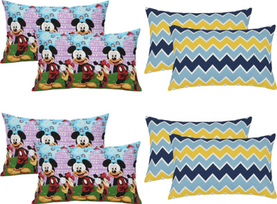 SPREI Cotton Pillows Cover(68.58 cm*43.18 cm, Pack of 8, Blue, Multicolor)