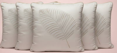 Vornexa Velvet Cushions & Pillows Cover(40 cm*40 cm, Pack of 5, White)