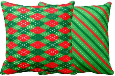 TheYaYaCafe Cotton Cushions Cover(50.8 cm*50.8 cm, Pack of 2, Multicolor)