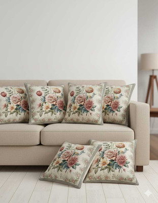 CHOICE FIRST HUB Velvet Cushions Cover(Pack of 5, 40 cm*40 cm, Multicolor)