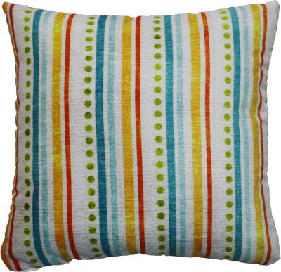 The Home Talk Striped Cushions Cover(40 cm*40 cm, White)