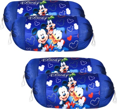 DISNEY Cotton Bolsters Cover(Pack of 4, 40 cm*80 cm, Blue)