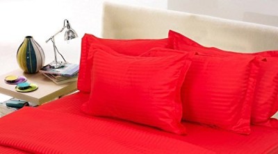 LINENWALAS Cotton Pillows Cover(Pack of 2, 69 cm*43 cm, Red)