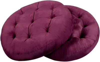 Slatters Be Royal Store Plain Cushions & Pillows Cover(Pack of 2, 50.8 cm*50.8 cm, Purple)