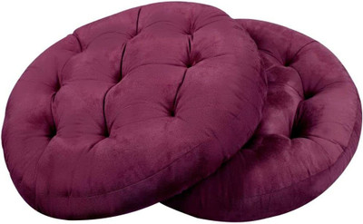 Heaven Luxurious Microfibre Solid Sleeping Pillow Pack of 2(Purple)