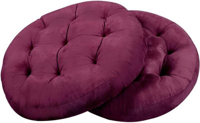 Slatters Be Royal Store Plain Cushions & Pillows Cover(Pack of 2, 50.8 cm*50.8 cm, Purple)