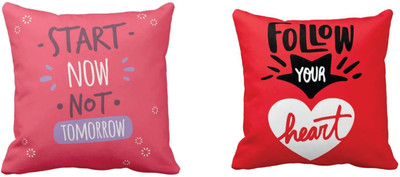 TheYaYaCafe Cotton Cushions Cover(50 cm*50 cm, Pack of 2, Multicolor)