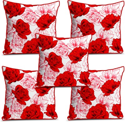 Softlife Floral Cushions Cover(Pack of 5, 60 cm*60 cm, Multicolor)