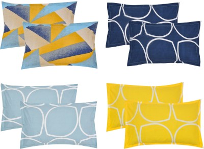 Flipkart SmartBuy Microfiber Pillows Cover(Pack of 8, 46 cm*69 cm, Dark Blue, Light Blue, Maroon, Yellow)