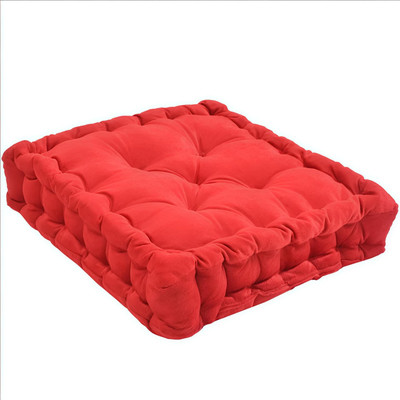 MbsHandloom Velvet Cushions Cover(40 cm*40 cm, Red)